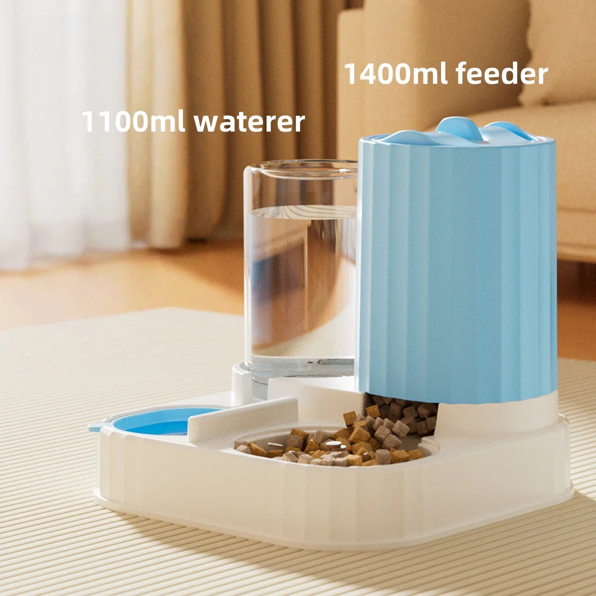 Automatic Cat & Dog Feeder – Integrated Food & Water Bowl for Easy Feeding