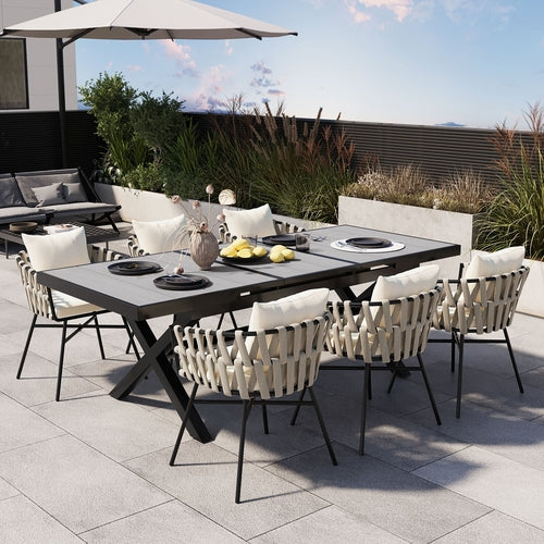 Discover unmatched flexibility in alfresco dining with six creatively