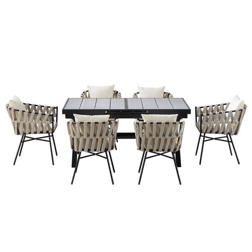 Discover unmatched flexibility in alfresco dining with six creatively