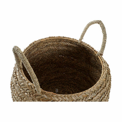 Decorative basket DKD Home Decor Natural Seagrass