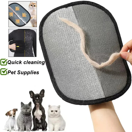 Pet Hair Remover Gloves – Portable Washable Cleaning Tool for Pets & Clothes
