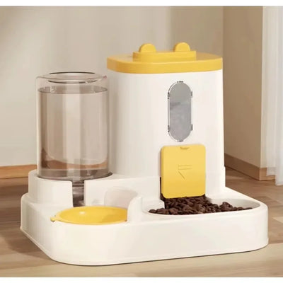 Automatic Cat & Dog Feeder – Integrated Food & Water Bowl for Easy Feeding