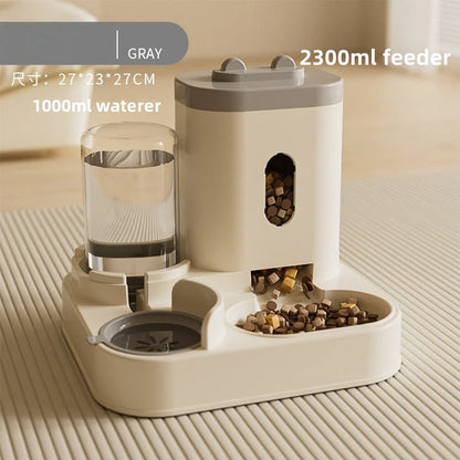 Automatic Cat & Dog Feeder – Integrated Food & Water Bowl for Easy Feeding